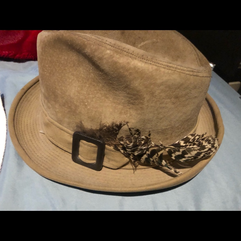 Dobbs Vintage hat gray Fur felt Flora hat Size 7